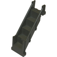 Lego schody 4x7x9, tmavě šedá (4784 DARK GRAY)